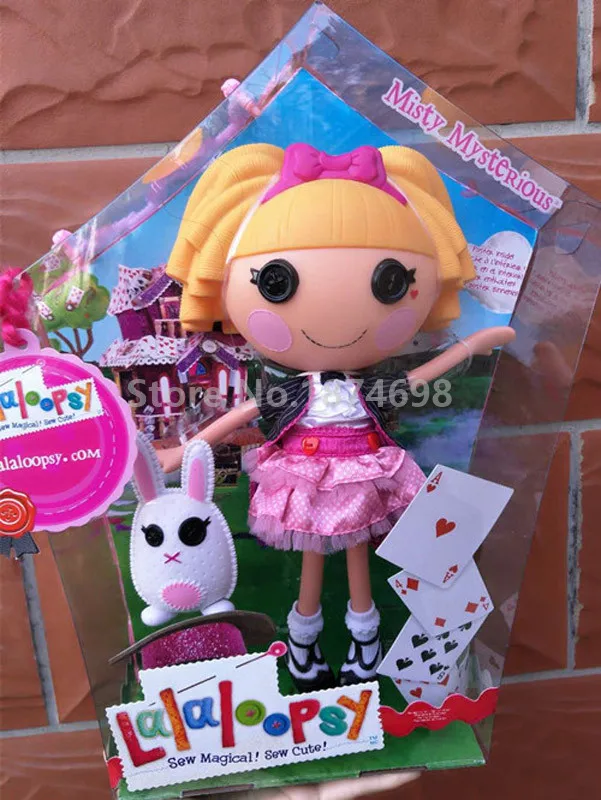 Новая Lalaloopsy большая кукла 30 см Мисти таинственный с питомцем кролик Гламурная модель игрушки Детские Куклы Игрушки для девочек детские подарки