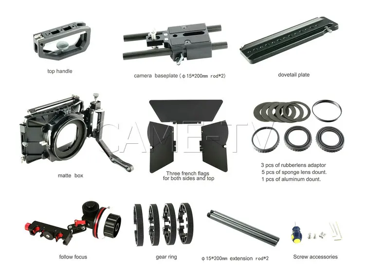 CAME TV C anon E OS C200 Rig с Mattebox и Follow Focus BS03|Аксессуары для фотостудии| |