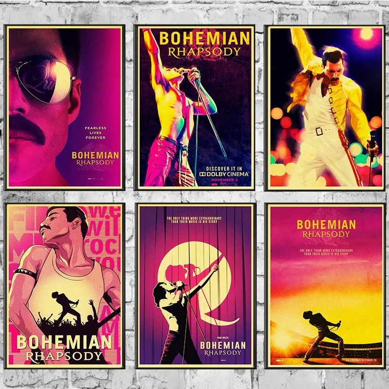 Винтаж Bohemian Rhapsody Фредди Меркури Queen музыкальный постер фильма крафт Бумага современный дом номер Декор стен