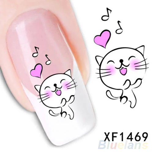 5 Листов Nail Art Наклейки Вода Трансфер 3D Бабочки Советы Украшения Новый|stickers water|nail