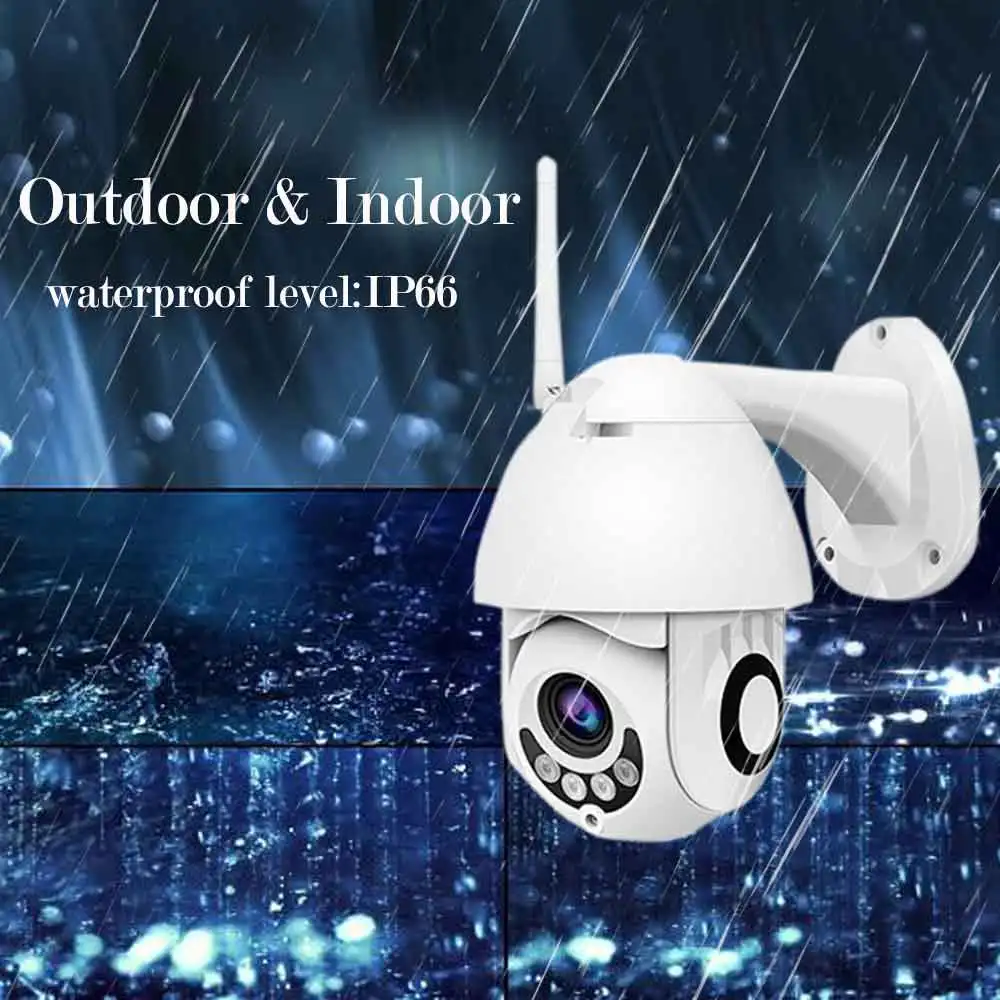 Скоростная купольная PTZ наружная беспроводная ip-камера 1080P 2MP двухстороннее аудио IP66 ИК наблюдение безопасность Wi-Fi Camara внешняя iCsee