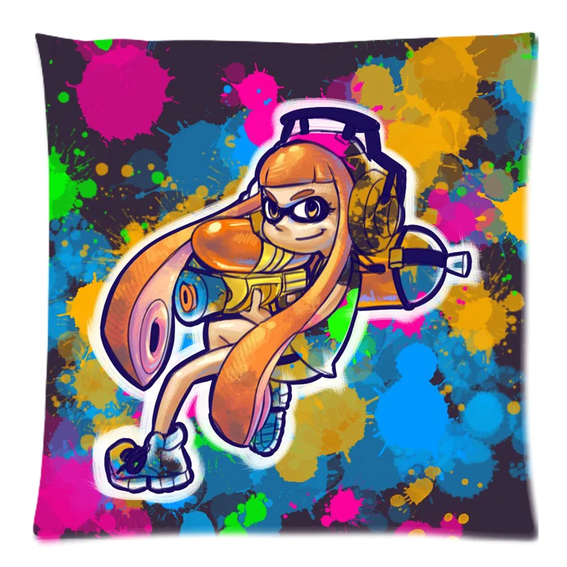 Из хлопка и льна Splatoon подушки уникального дизайна крышка декоративная подушка