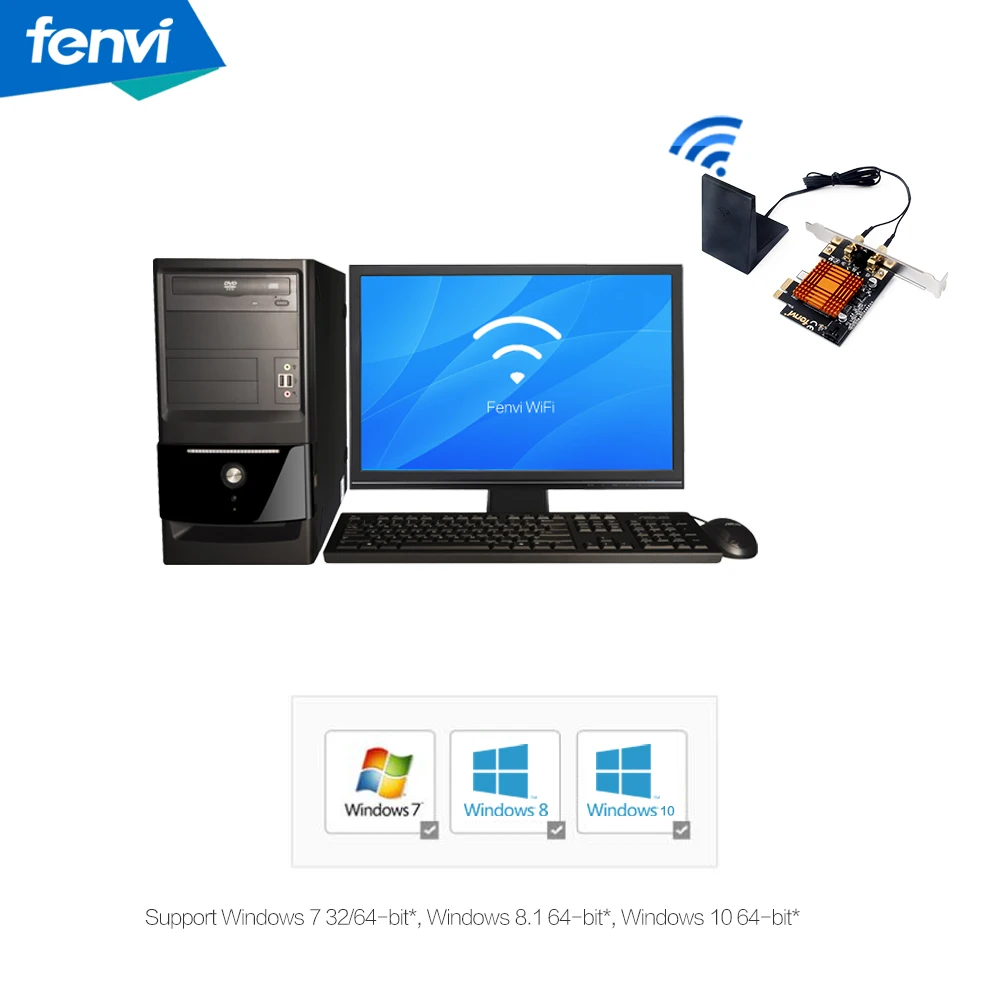 Двухдиапазонная сеть 802.11ac Killer Bigfoot 1200M беспроводная-AC Wifi Bluetooth 4,1 PCI Express PCi-E настольная игровая ПК Wlan карта