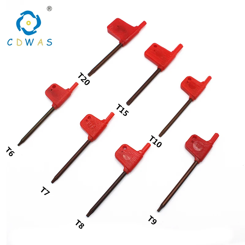 Ключ шестигранный T6/T7/T8/T9/T10/T15/T20 стандартный Torx для держателя инструментов с ЧПУ