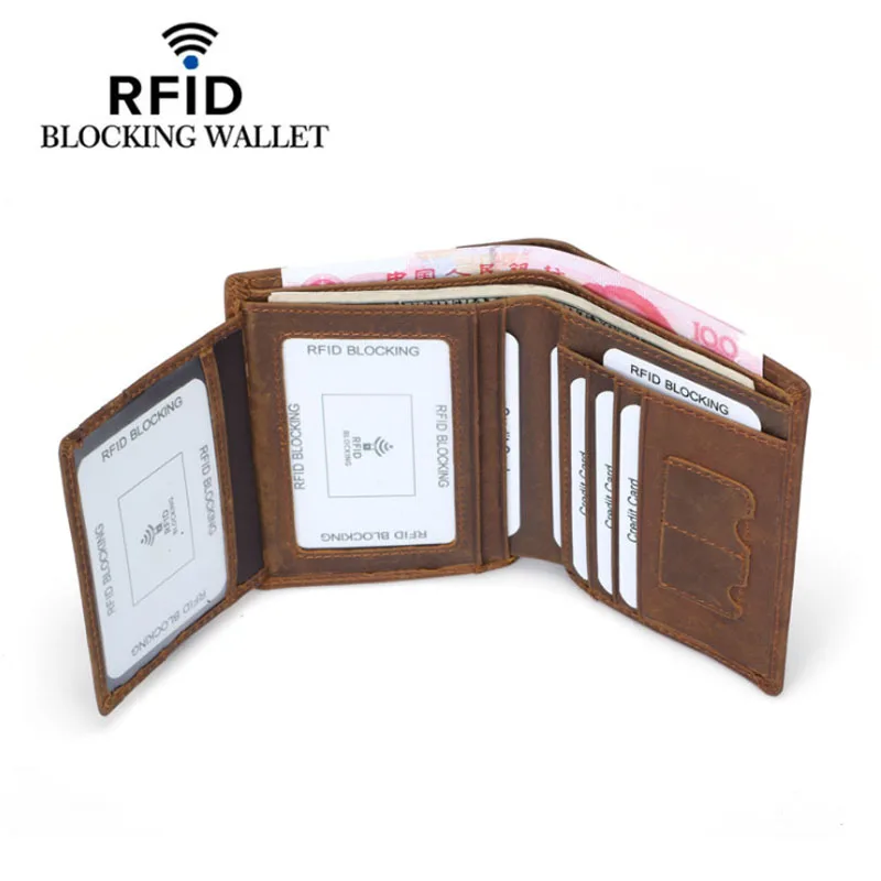 Кошелек мужской из натуральной воловьей кожи с зажимом для денег и RFID защитой|clutch