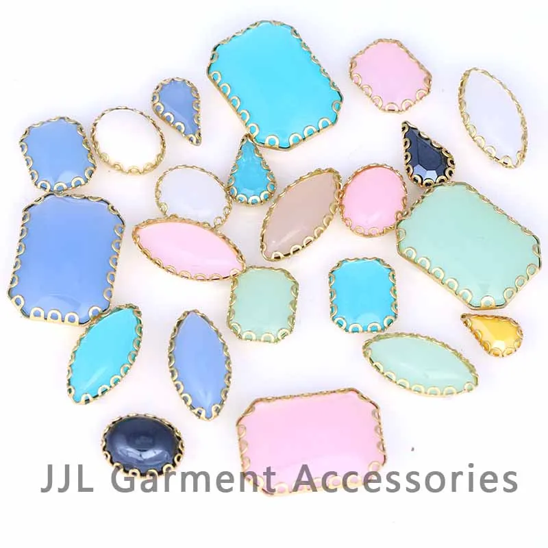 Смешанные цвета смешанные формы размеры пришить на горный хрусталь с когтями