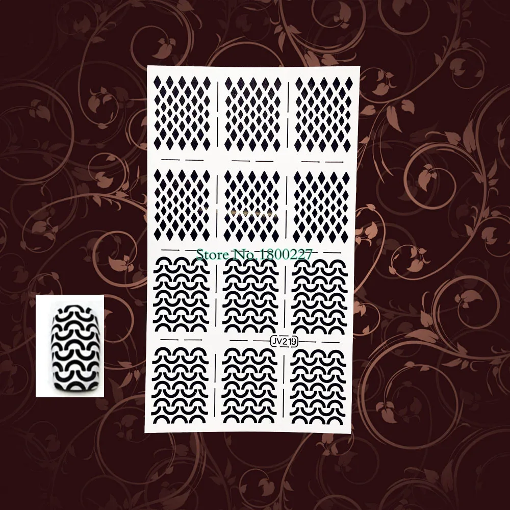 1 шт. полый шаблон для стемпинга нейл арта трафарет PNF221 инструменты маникюра