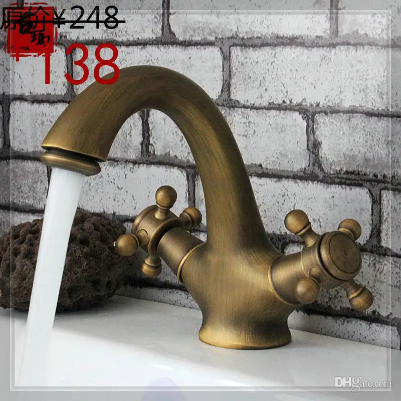 fashion copper basin rustic vintage hot and cold mixer faucet waterfall glass wall handle mixer|handles india|handle combhandle cover |