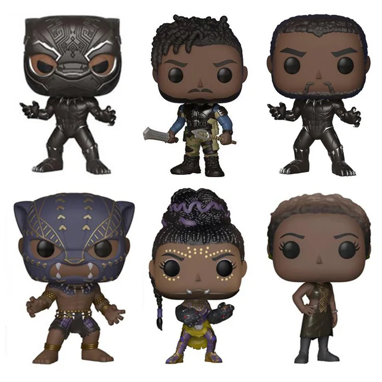 Фильм Marvel Черная пантера персонаж милые виниловые куклы фигурка игрушки с Bobble