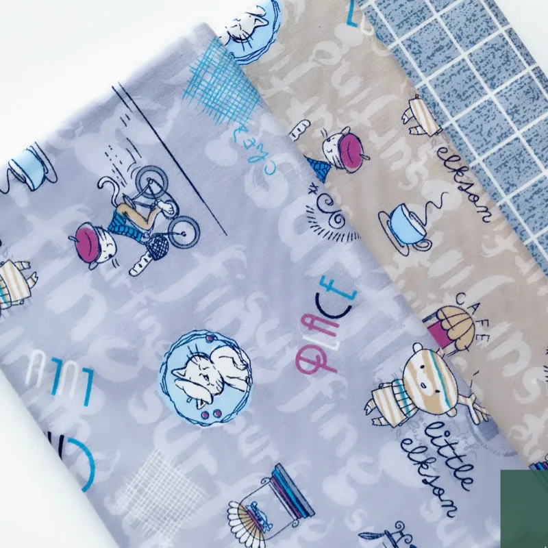 Хлопковая саржевая ткань 100% хлопок простыня для рукоделия шитья стеганая