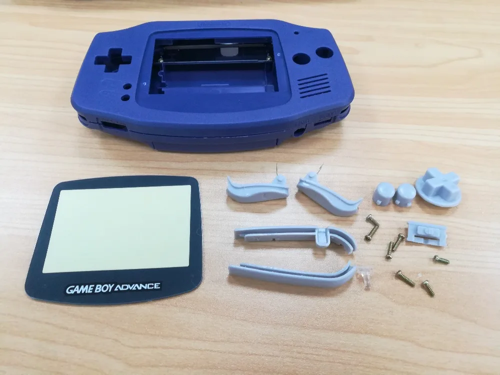 Замена Полный корпус Оболочка Чехол для Gameboy Advance Игровая приставка GBA оболочка с кнопками и винтами