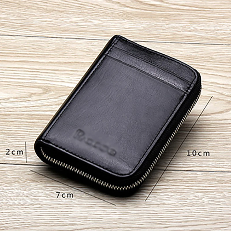 

AETOO Men's Women's card pack leather large capacity card pack male multi-card driver's license card pack
