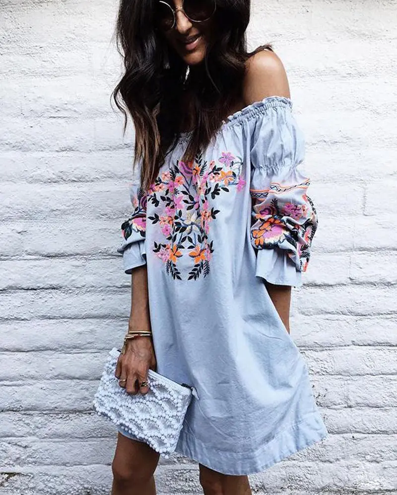 Для женщин с открытыми плечами Повседневный Топ оборками Женская свободная