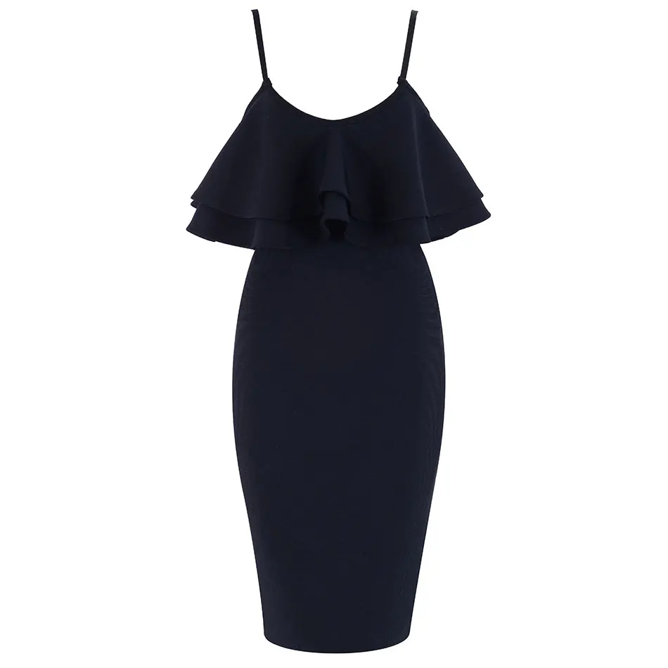 DressBird женское летнее Бандажное облегающее платье Vestidos пикантные на бретелях с