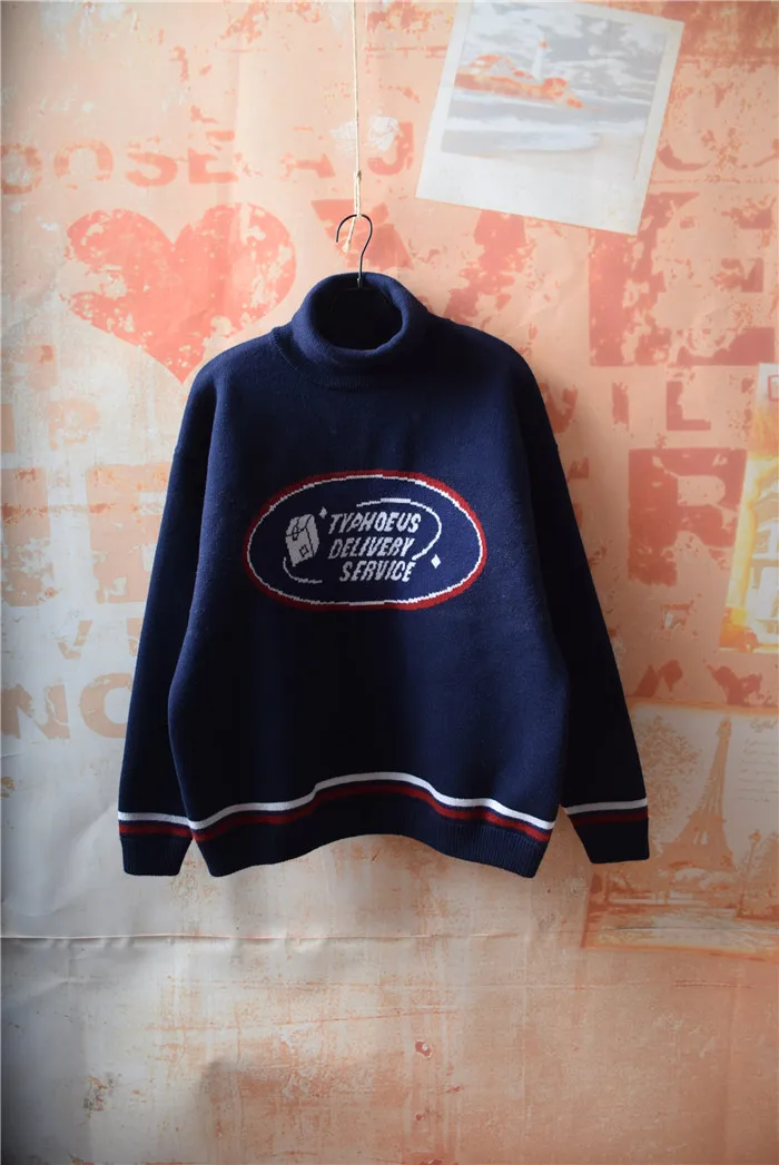 Harajuku Turleneck Longsleeved Women Pullover Sweater Thicken High-quality Korean Fashion Knitted Tops For Female Vintage | Женская