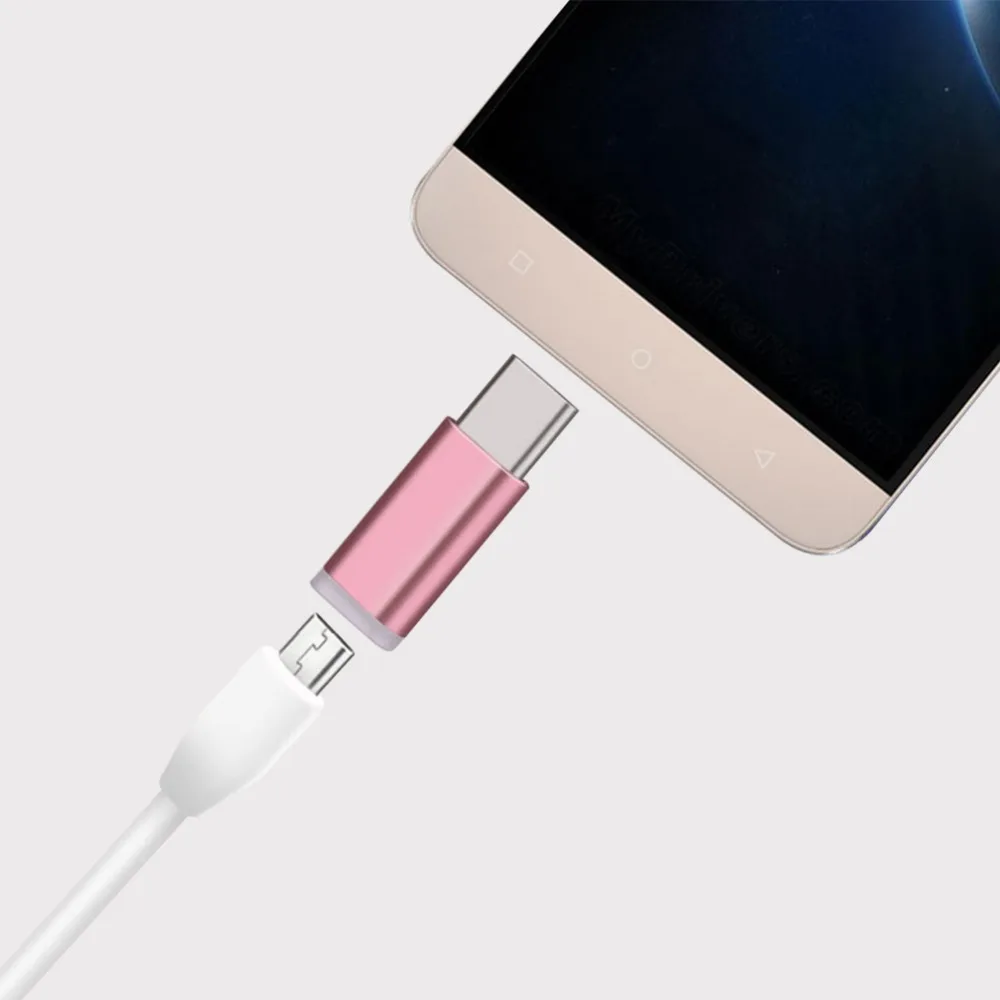 Переходник с Micro USB на Type C 2 шт. кабель для передачи данных и быстрой зарядки Xiaomi Mi6