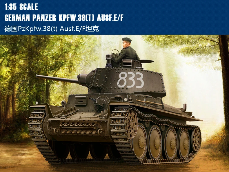 Труба 80136 1:35 PzKpfw.38 (T) Ausf. E/F танки в Германии модель сборки|trumpeter model|germany tankassembly tank |