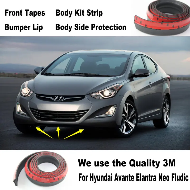 Автомобильный бампер губы для Hyundai Avante Inokom Elantra GT i35 Neo Fludic/комплект полос