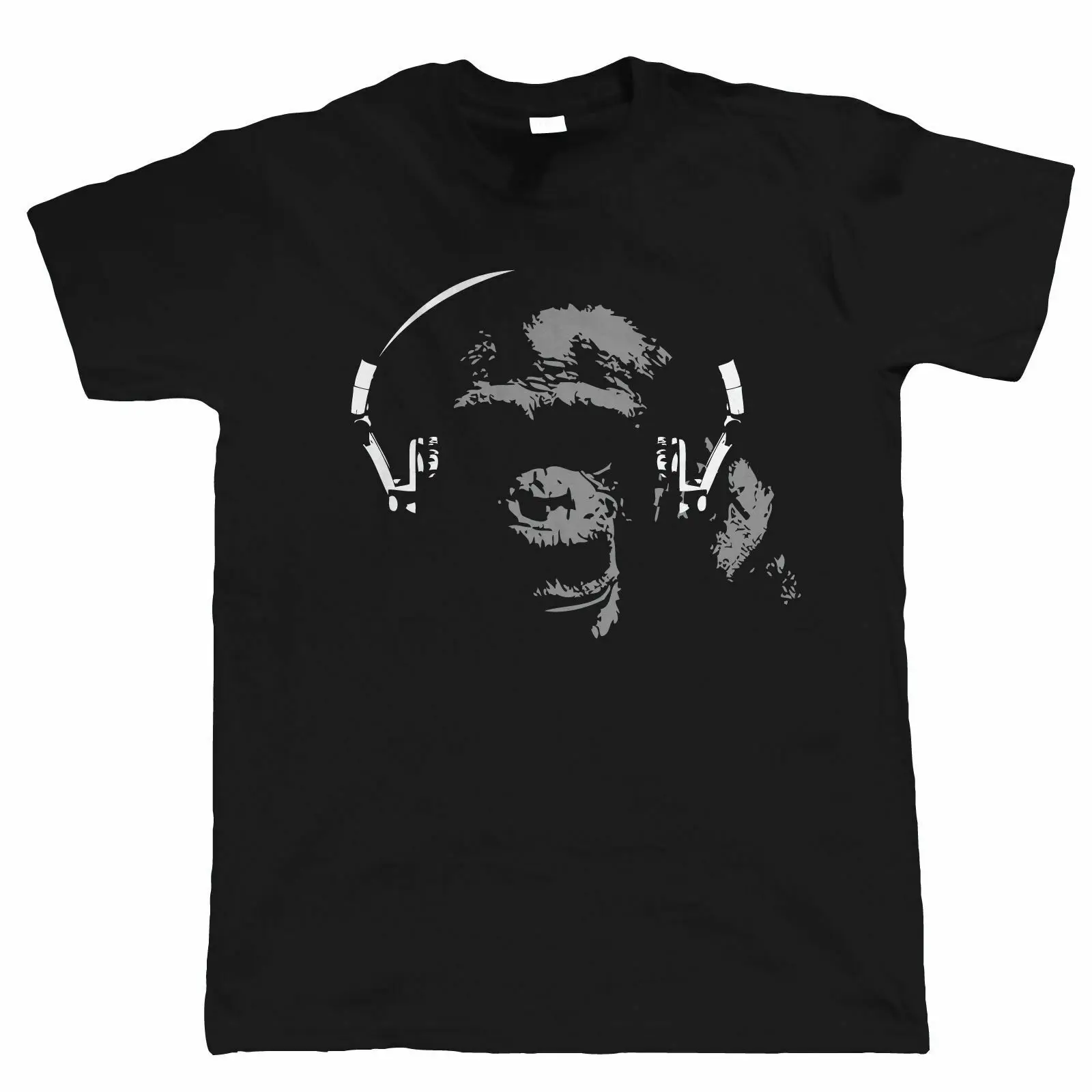 Chimp DJ Мужская аудиофиловая Футболка-Виниловая запись Hi-Fi Giftsummer футболка с круглым