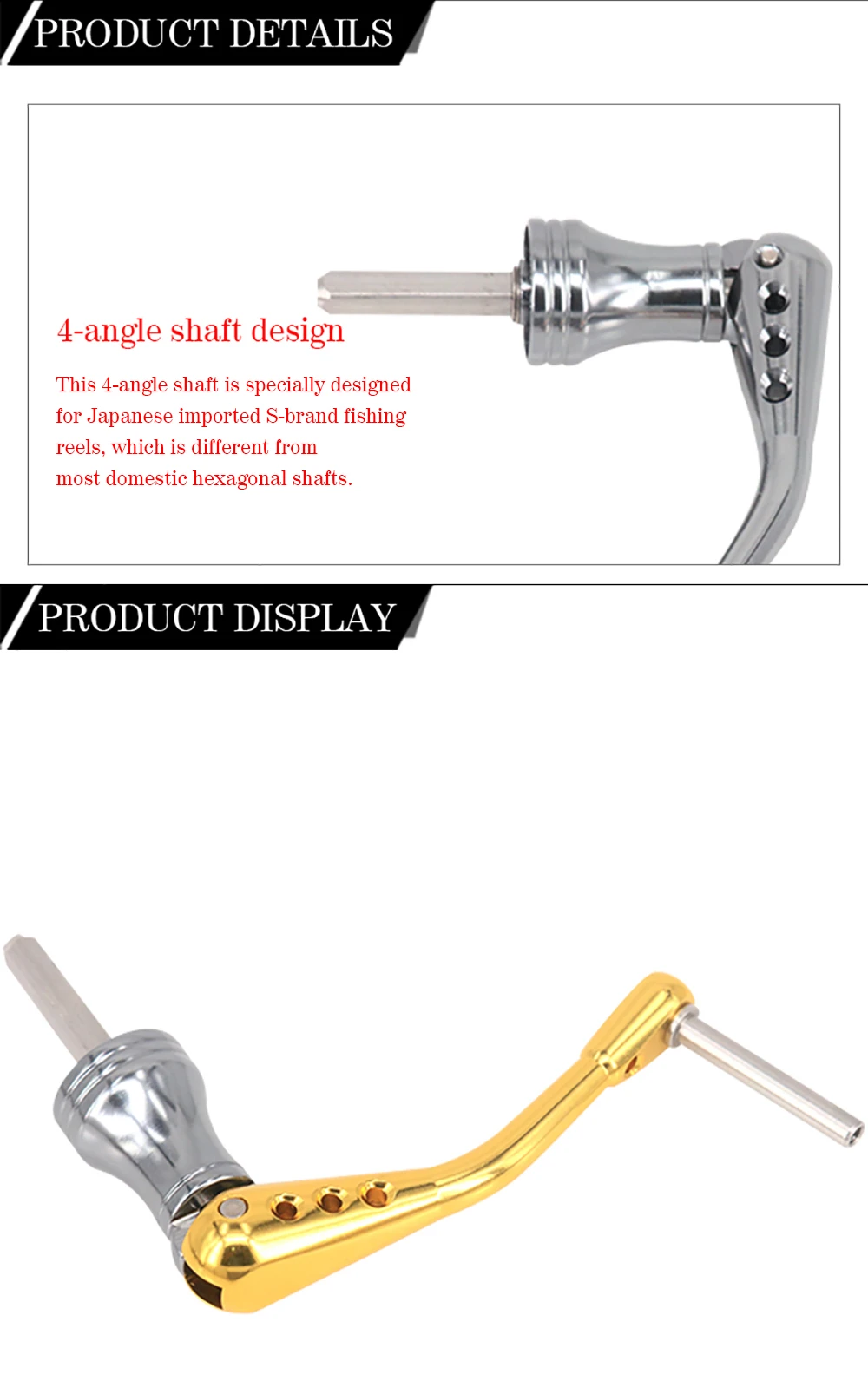 CNC мощная ручка для Shimano Поворотная Ручка Складная мощная ручка для рыбалки спиннинговая катушка сменная ручка