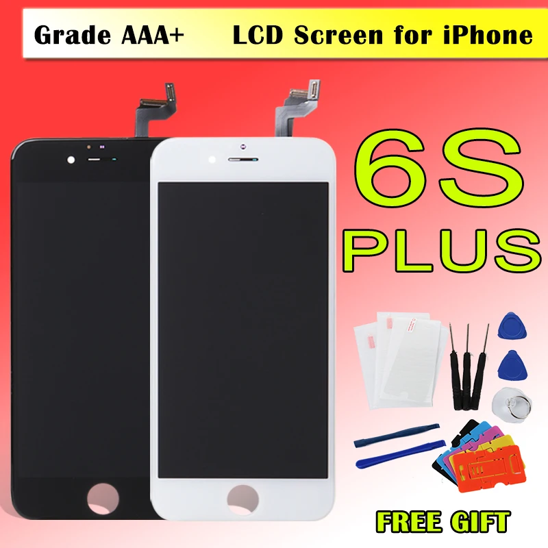 Полный комплект ЖК-дисплей для iPhone 8G 8 Plus ЖК-дисплей в сборе сенсорный экран дигитайзер Замена Фронтальная камера без кнопки Home