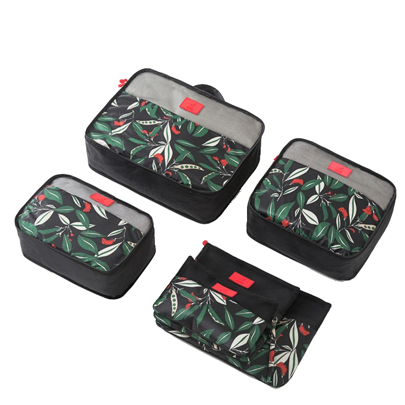 6 шт./компл. высокое качество дорожная сумка в сетку с цветами органайзер для