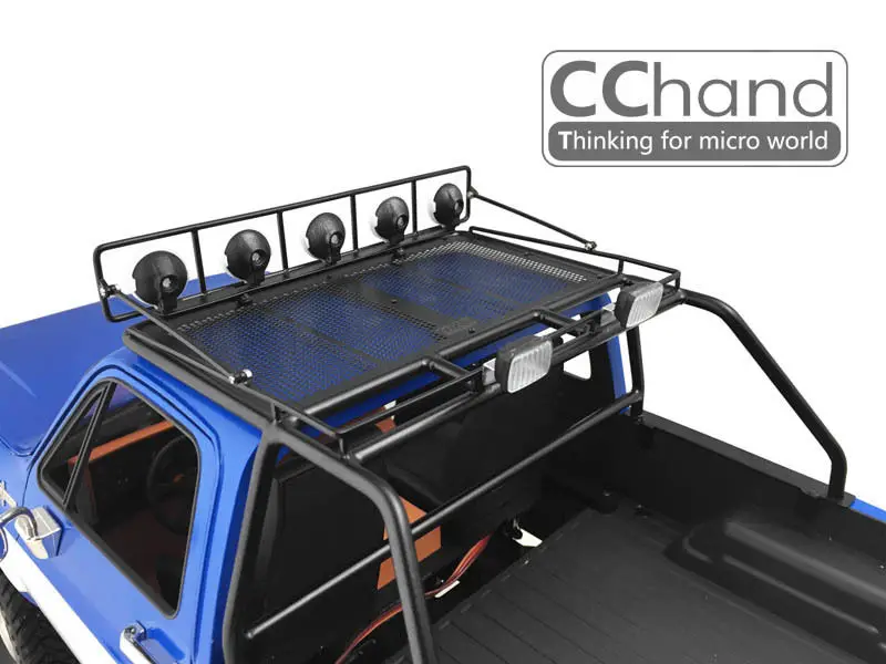 1/10 Chevrolet Blazer багажник на крышу черного цвета с светильник