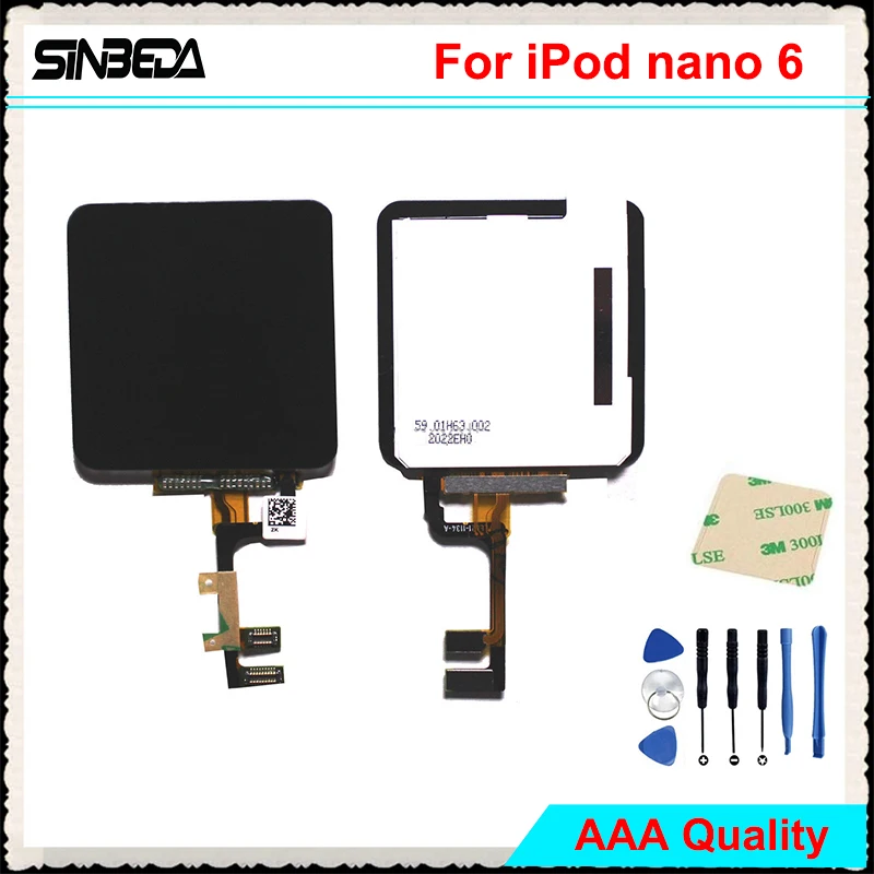 ЖК дисплей Sinbeda Nano6 для iPod Nano 6 6G + кодирующий преобразователь сенсорного экрана в