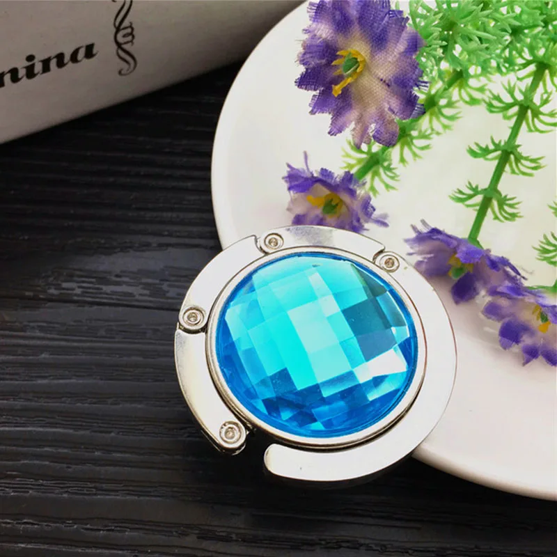 Folding Metal Bag Hanger Creative Bags Accessories Circle Shape Acrylic Hanging Drop Women Supplies | Дом и сад