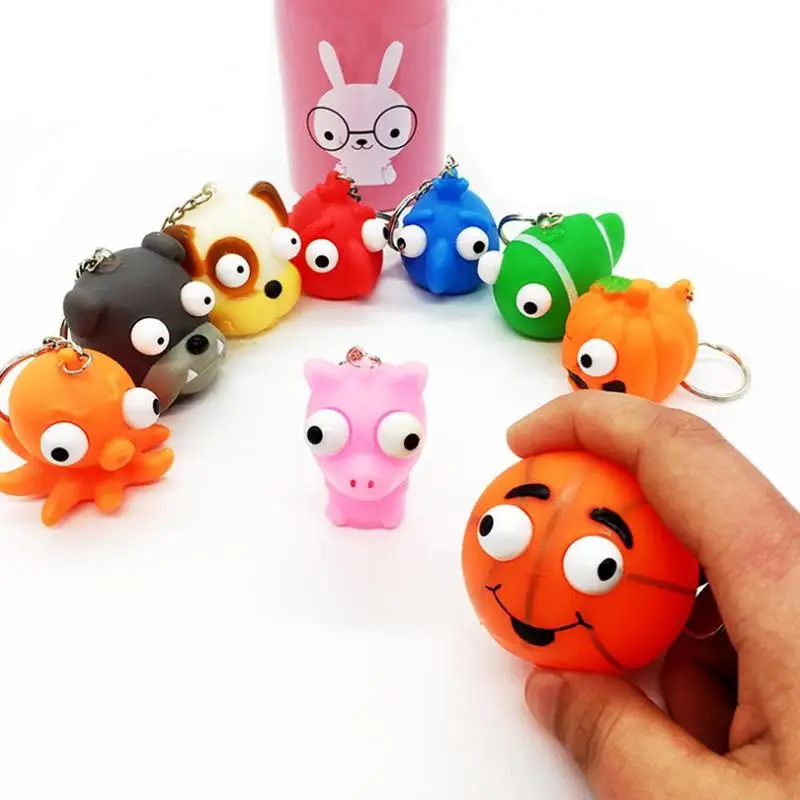 Цвет случайный 10 продажа ПВХ кукла с резким глазом выпуклый глаз сжимающий