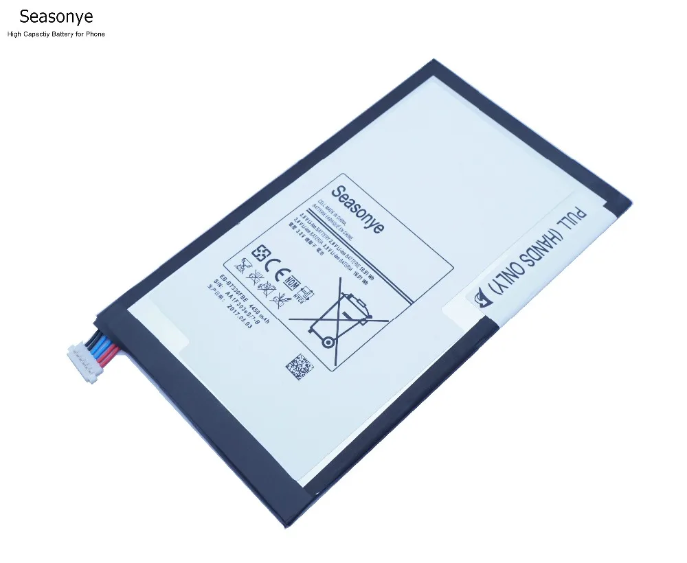 Сменный аккумулятор Seasonye 2x EB BT330FBE/EB BT330FBU 4450 мАч + инструменты для Samsung Galaxy Tab 4 8 0 T330