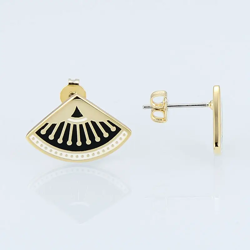 SANTUZZA маленькие серьги гвоздики для женщин необычные в форме раковины