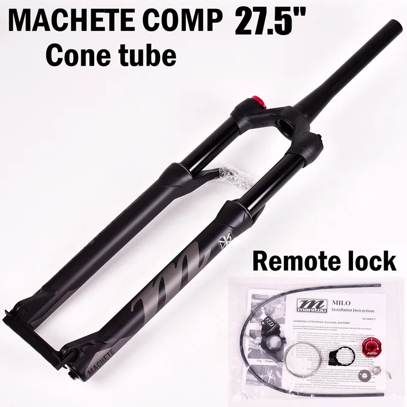 Велосипедная вилка Manitou Machete Comp Marvel 27,5 29er, воздушные вилки для горного велосипеда MTB, масло для подвески и газовая вилка SR SUNTOUR - Цвет: 27.5 Remote Cone 19