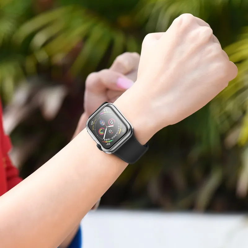 Аксессуары для часов Apple Watch Series 4 Case iWatch 44 мм 40 мм TPU прозрачный Ультратонкий силиконовый чехол для часов