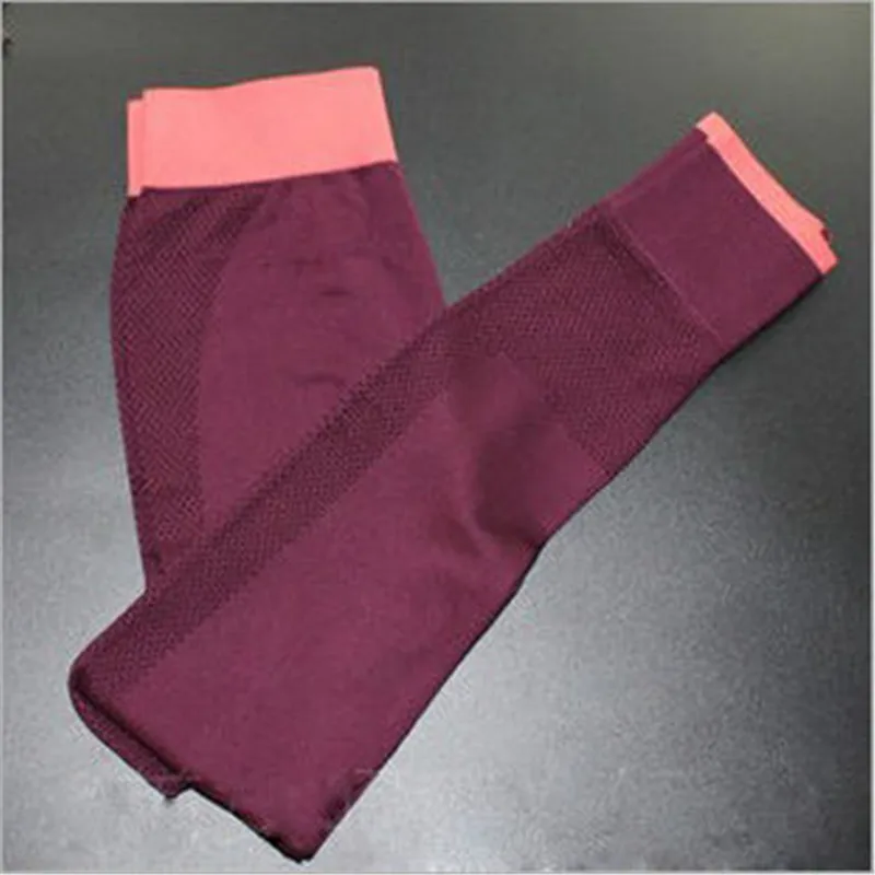 Эластичные Для женщин тренажерный зал работает колготки Горячая Фитнес и