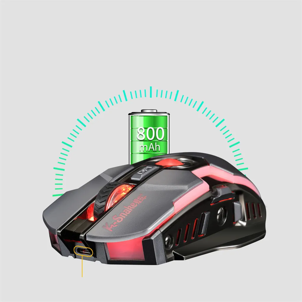 BM500 перезаряжаемая Беспроводная игровая мышь оптический светодиодный 2 4 ГГц