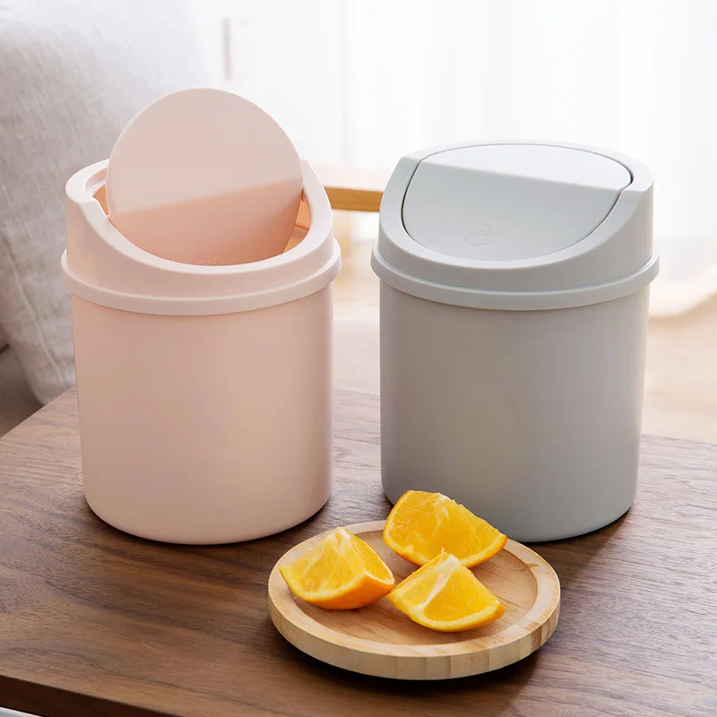 Home desktop Mini dustbin creative trash basket office coffee table with trash cans