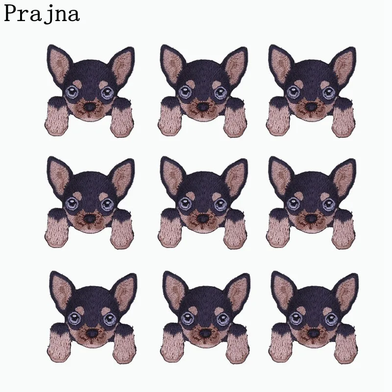 Симпатичные наклейки Prajna с животными для одежды декоративная аппликация