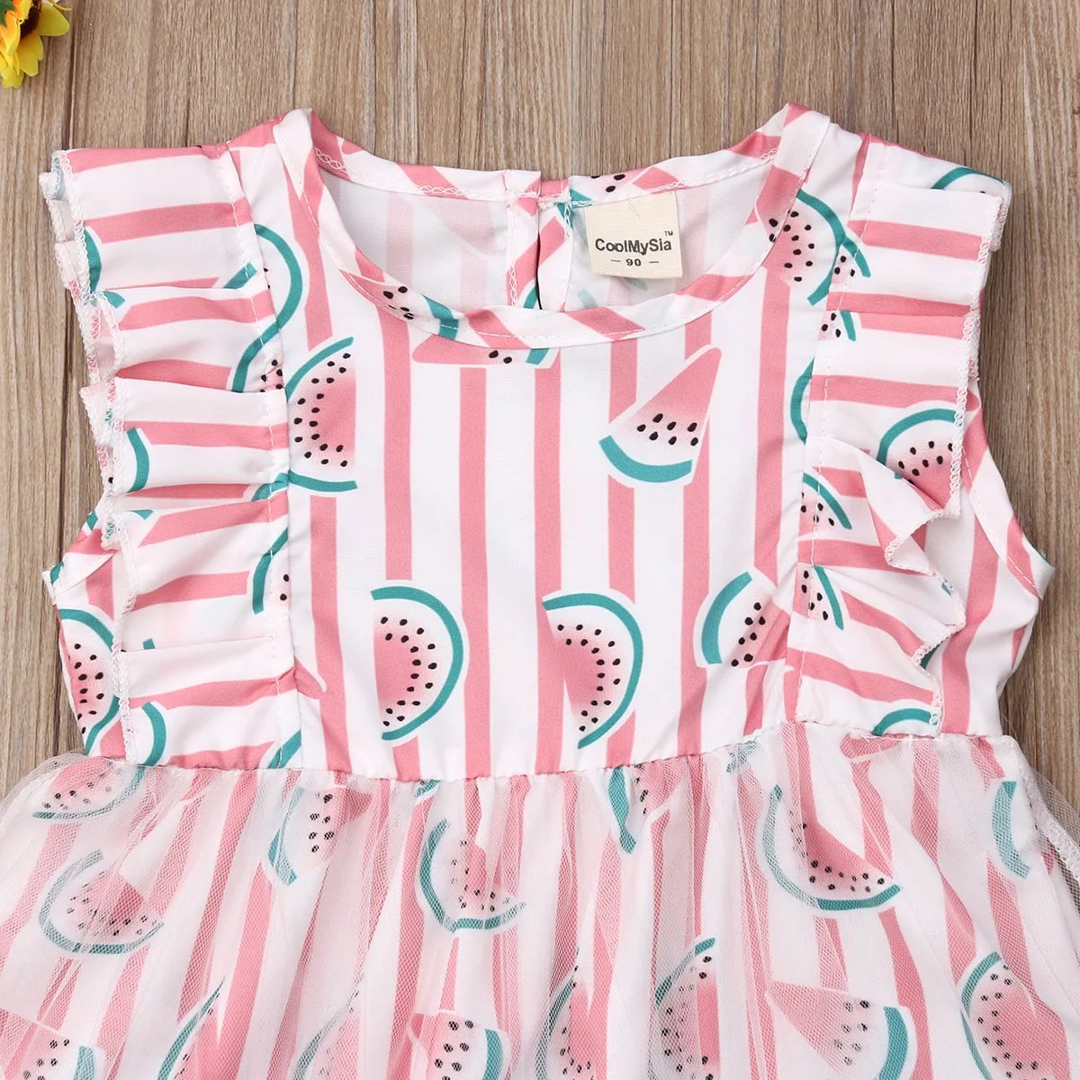 Toddler Baby Girl Lace Dress Sleeveless Watermelon Party Princess Summer Girs Clothes Sundress 1-6Y | Детская одежда и обувь