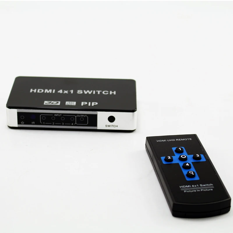4 порта HDMI переключатель 4x1 картинка в картинке PiP коммутатор V1.4 Поддержка 3D Full HD 4K
