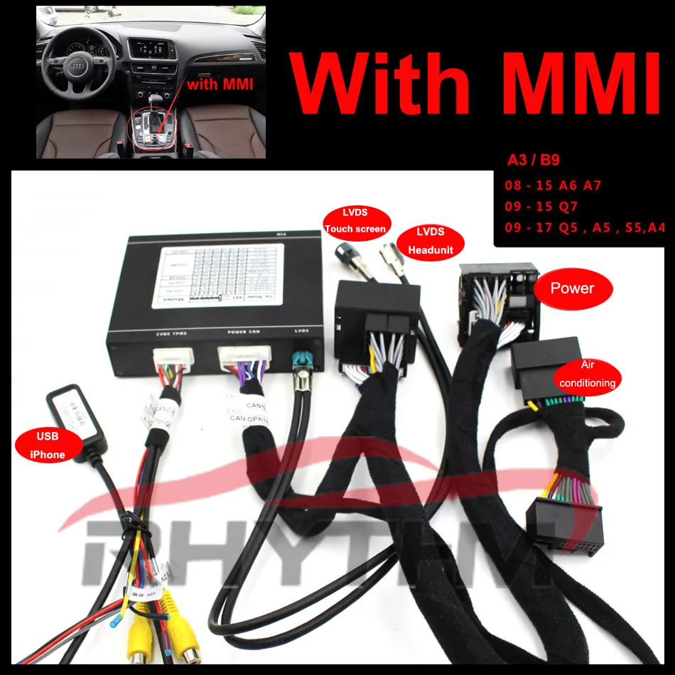 Carplay Box для Audi A4 A6 A5 B9 Q5 оригинальный экран обновление системы MMI видеоинтерфейс