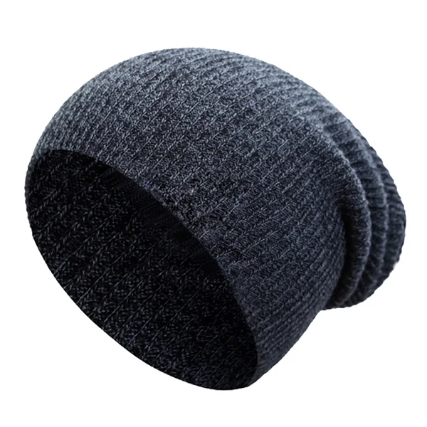 black Xlamulu, вязаная шапка, зимние шапки для мужчин, Skullies Beanies, шапка, женская шапка, s, Мужская теплая мешковатая шапка, маска, теплые женские шапки, шапки, шапка - Цвет: black