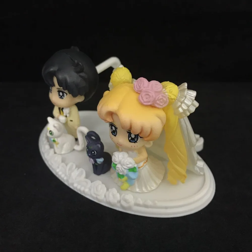 Wedding dress Sailor Moon Figures Tsukino Usagi Anime PVC Model Dolls Toys Creative Collection Gift with boxed | Игрушки и хобби