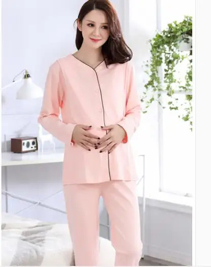 Elegant high quality maternity clothes nightgown breastfeeding pregnancy sleepwear pregnant women nursing pajamas set | Мать и ребенок