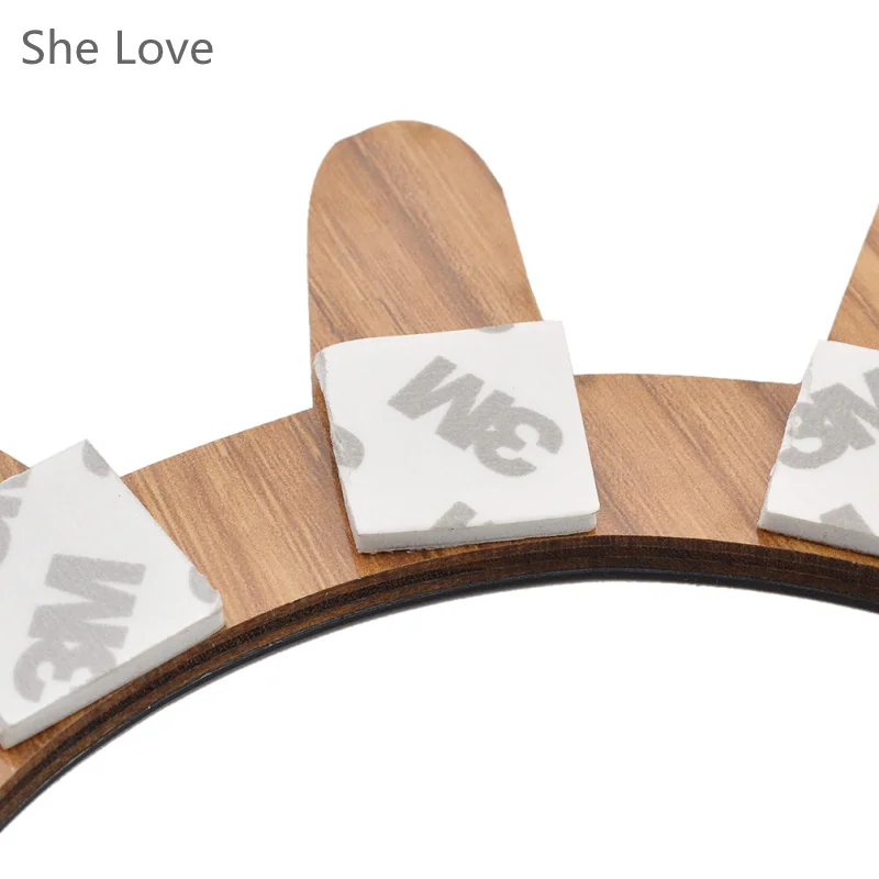 She Love 2 шт. мультяшная 3D деревянная Наклейка на стену DIY милые ресницы закрытые