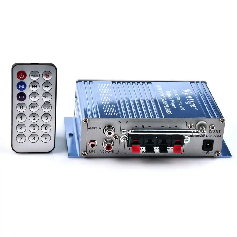 20 Вт 12 В 2CH мощный Hi-Fi аудио стерео усилитель AMP для автомобиля дома MP3 FM |