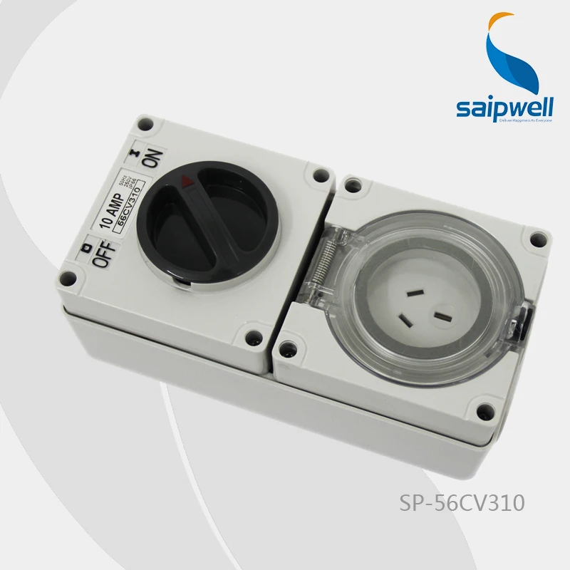 Saip/Saipwell IP67 Европейский/Австралийский 250V 10A 3P промышленный Электрический