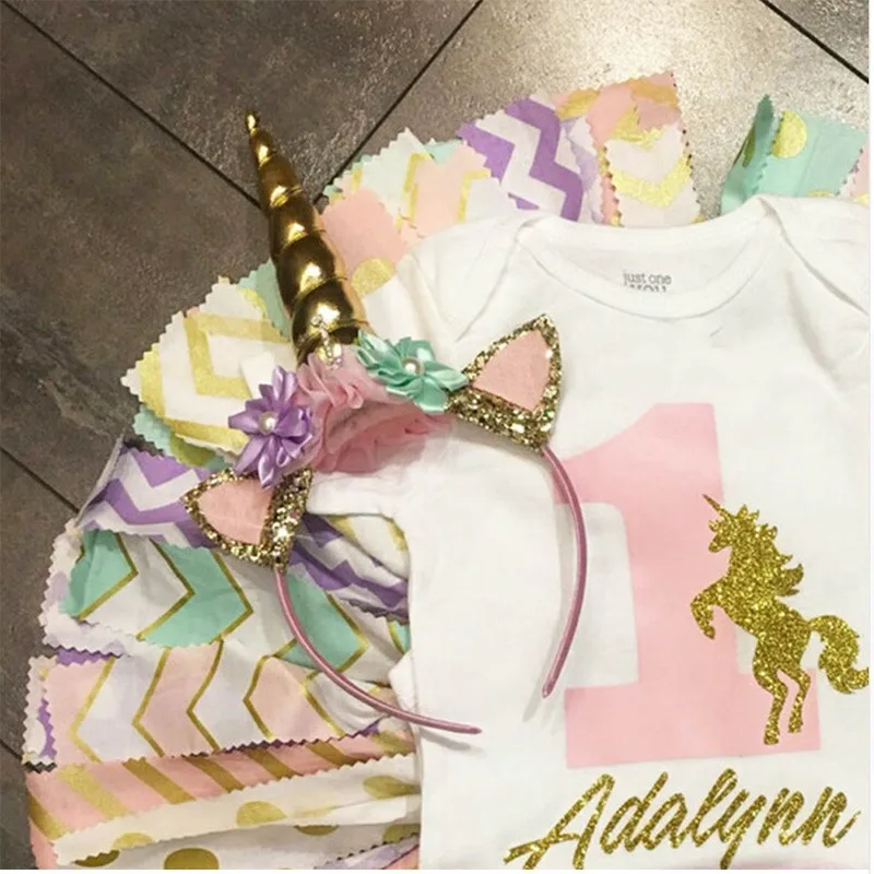 Ободки с единорогами ушками и войлоком роза цветок животное единорог