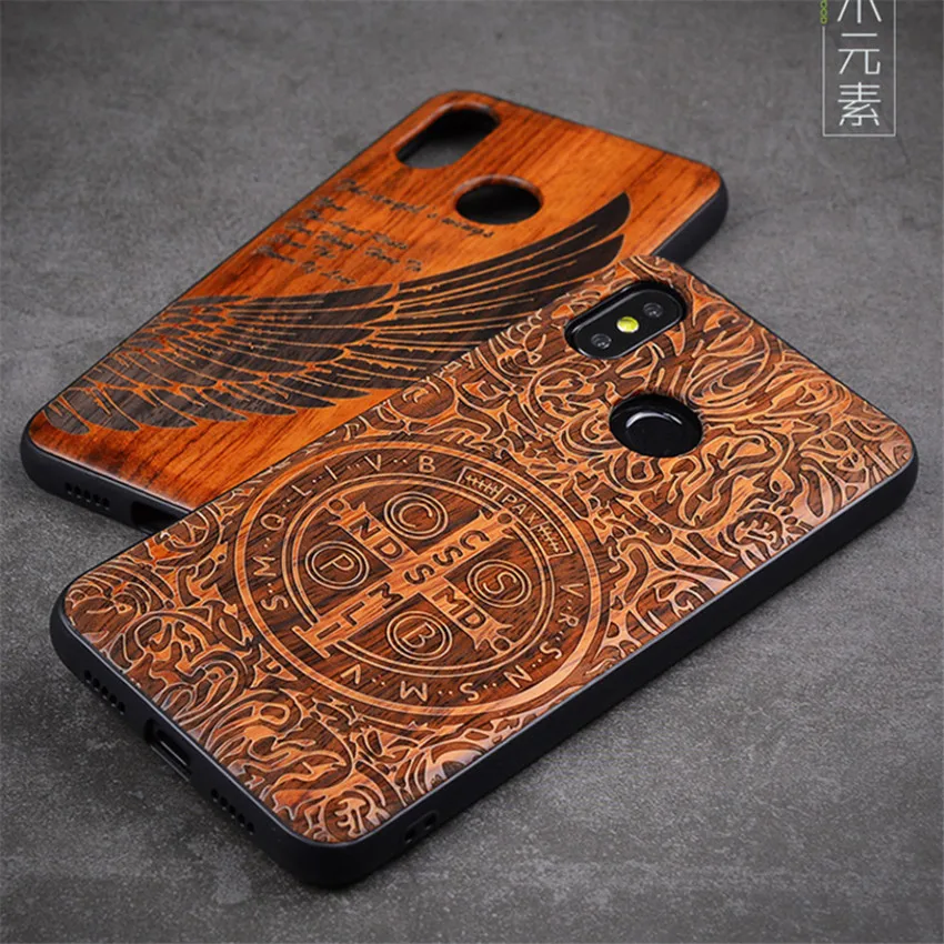 Чехол для Xiaomi Mi 8 SE Оригинальный чехол Boogic из натурального дерева mi8 se