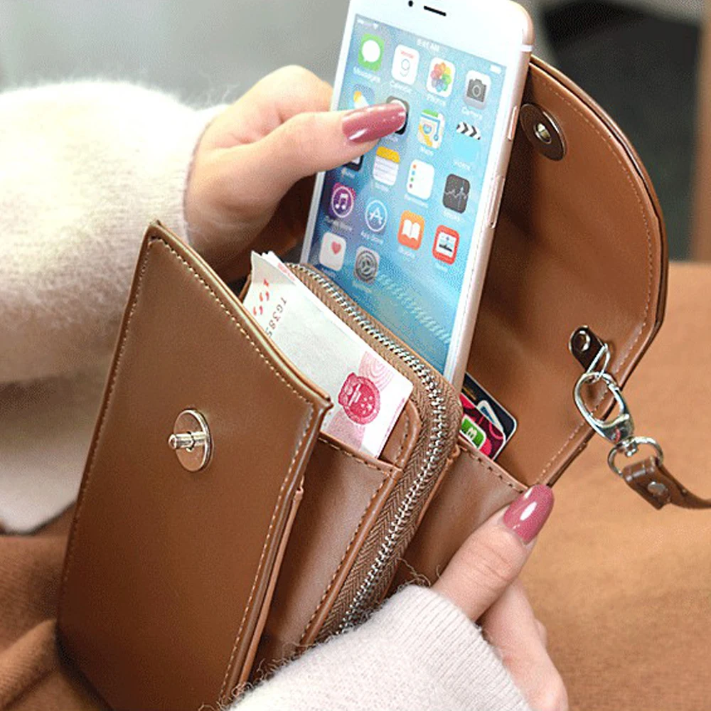 Роскошный женский кошелек, сумка для телефона, кожаный чехол для iPhone 7, 6, 6s Plus, X, XS, для samsung Galaxy S7 Edge, S6, Xiaomi Mi5, Redmi, 3 S, Note5, 4